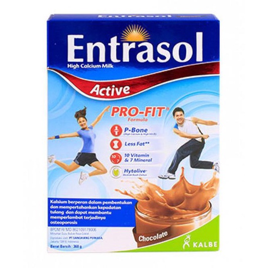 

Entrasol Active Chocolate 360gr