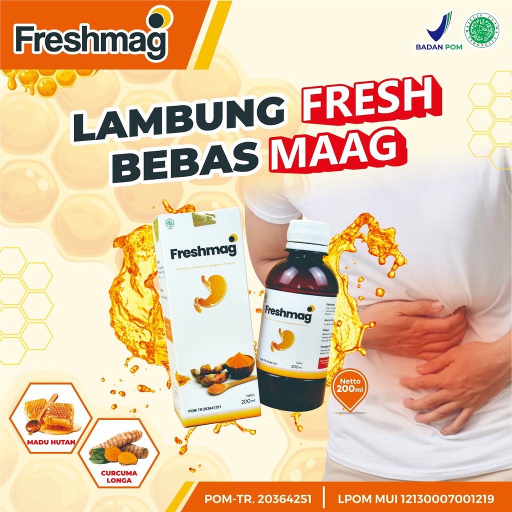 Freshmag – Fresmag Presmag Presmah Madu Herbal 3x Lebih Efektif Atasi Masalah Asam Lambung GERD Infeksi Pada Lambung Terapi Penyembuhan Maag Perkuat Organ Pencernaan Keluarkan Racun Dalam Perut-2