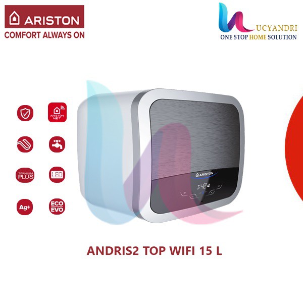 ARISTON ANDRIS2 TOP 15 L WiFi NEW MODEL Pemanas Air Water Heater