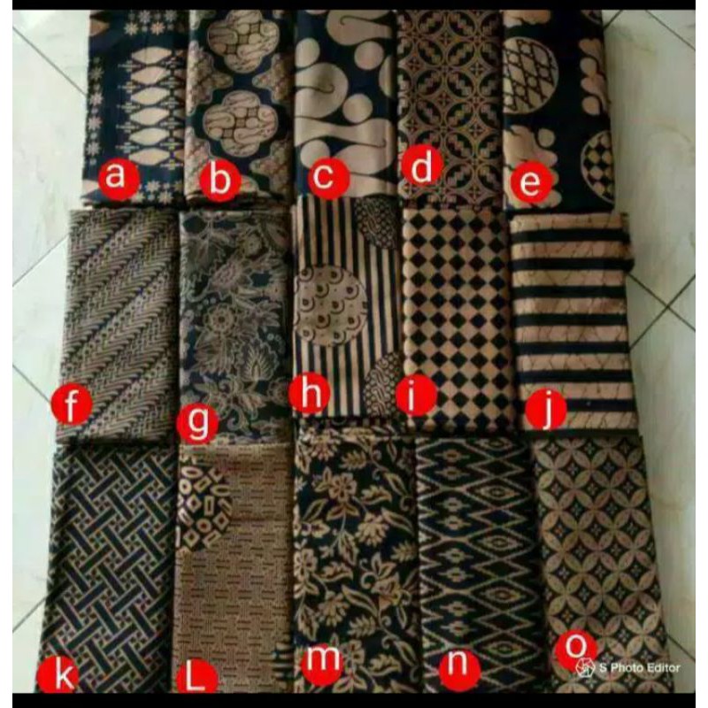 TERLARIS Kain Batik Pekalongan Jarik Murah Kebaya Couple Katun Seragam Bridesmaid Meteran Kode30
