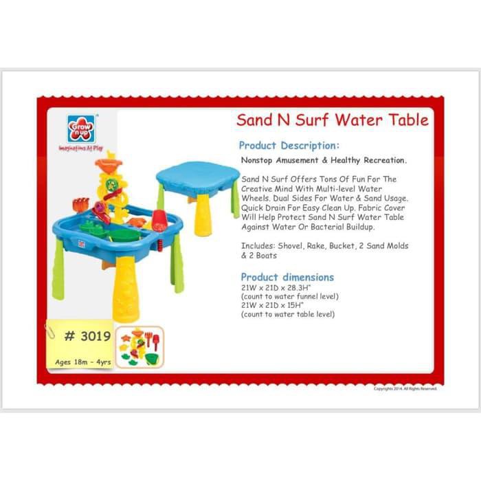 sand n surf water table