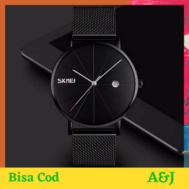 COD Jam tangan pria  SKMEI 9183 Original super tipis