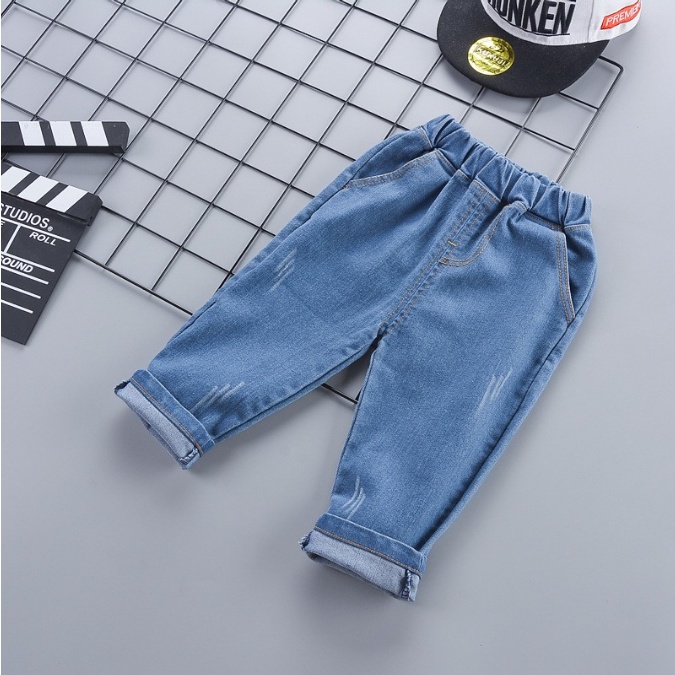 SSL52-Setelan Set 2in1 Anak Laki Laki Kemeja+Jeans