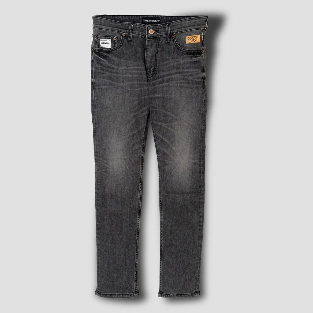 CELANA JEANS / LONG PANTS PRIA DAN WANITA QUEENBEER "JONSIE BLACK"