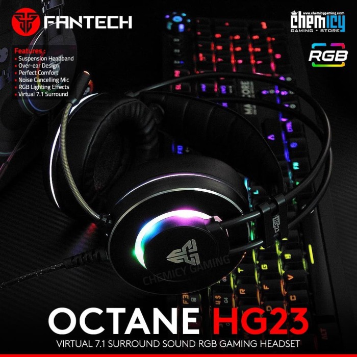 Fantech HG23 Octane RGB 7.1 Virtual Surround Gaming Headset