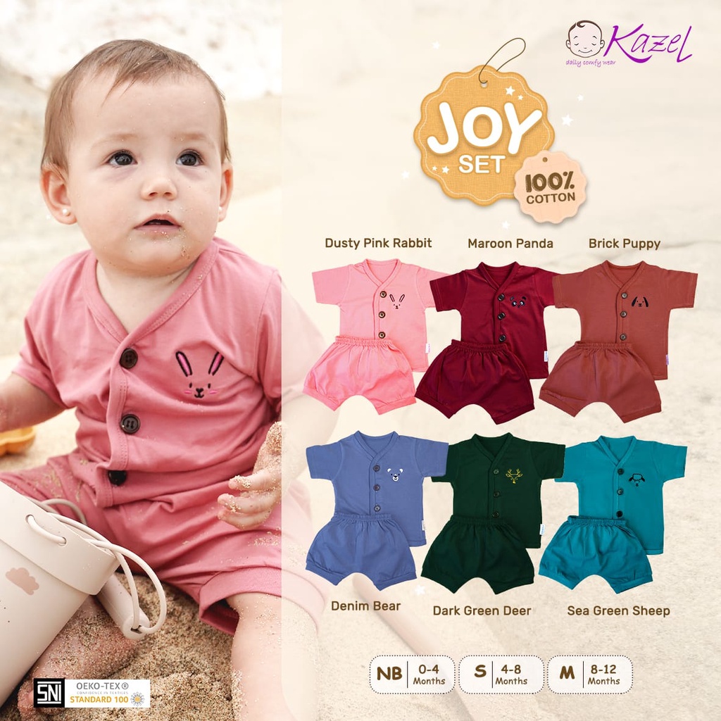 Kazel Joyset  Setelan Pendek - Pakaian Bayi/Baju bayi murah