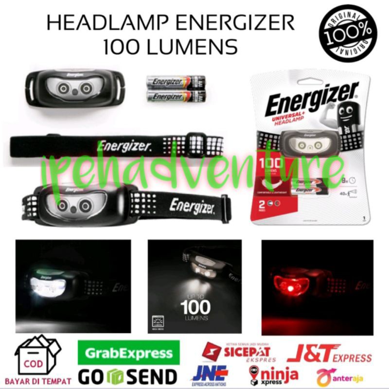 headlamp energizer 100 lumens