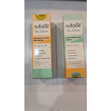 NuFace Nu Face Nu Glow Brighten Skin Serum / Acne Prone Care Serum 20ml
