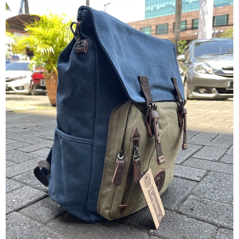 Ransel Backpack Original Legums Tas Kanvas Berkwalitas Premium Import Tas Sekolah-kantor pria/wanita 8081