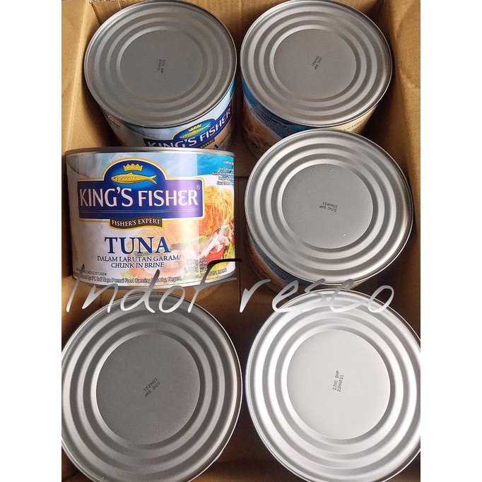 

King's Fisher Tuna in Brine- Tuna Kaleng 1800g- 1Dus KHUSUS GOSEND ---Termurah---