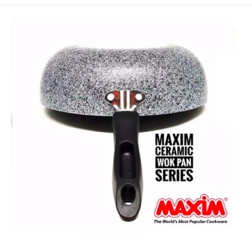 Maxim Neostone Stirfry Teflon Ukuran 28 cm Anti Lengket Lapisan Ceramic