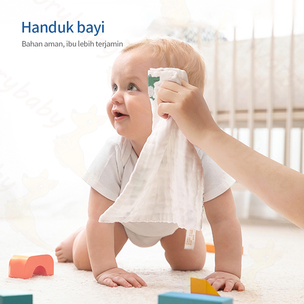 Ivorybaby Multifungsi sapu tangan bayi enam lapis kain kasa sleber air liur bayi