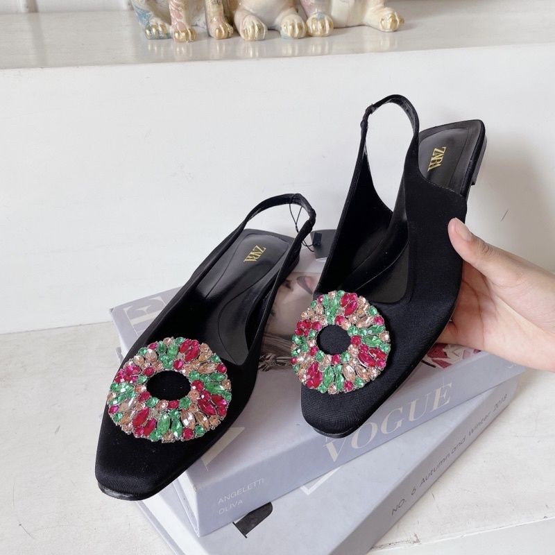 FLAT SHOES ZARA ZR 568 - SEPATU BRANDED WANITA ZARA - SEPATU TEPLEK