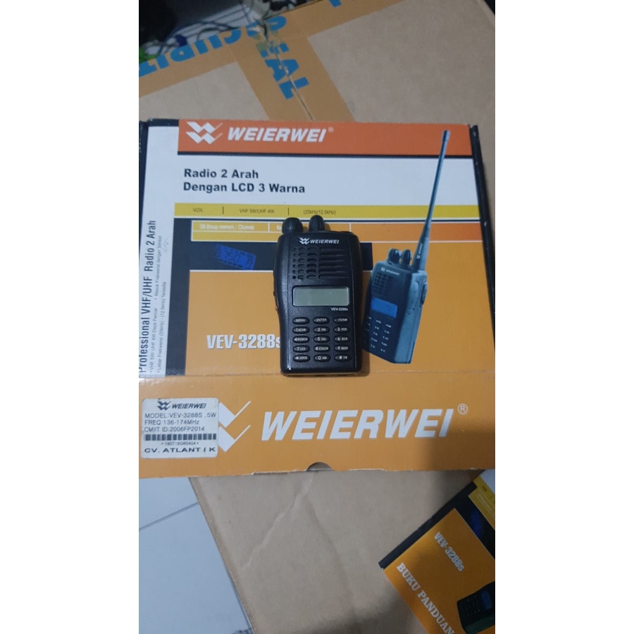 Ht Weierwei 3288s Bekas Vev3288 VHF Weierwei VEV-3288s Seperti Baru Komplit Normal Dijamin