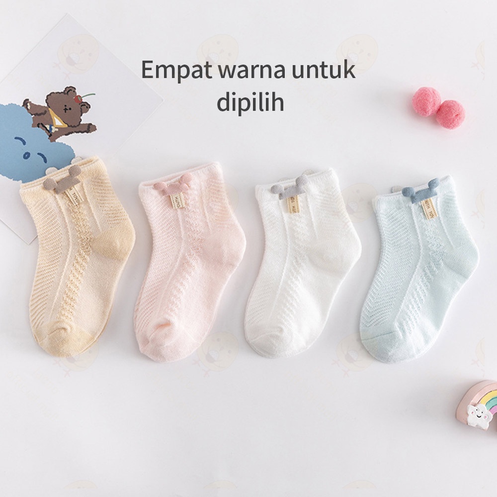 Lacoo Kaos kaki bayi anak anti slip Kaus kaki bayi untuk 0-3 tahun