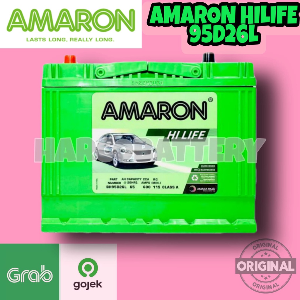 Jual AKI MOBIL HYUNDAI 80D26L / 95D26L AMARON HI LIFE AKI KERING KARGO