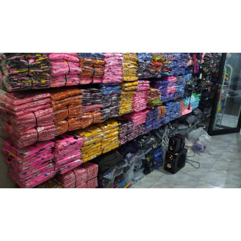 DRESS ANAK CEWEK/Tunik/KARAKTER/resleting depan/saku depan/1 tahun sampai 8 tahun pakai