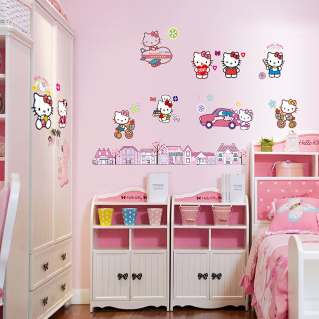 RELIZA WALL STICKER KARTUN ANAK KIDS ANIMASI STIKER DINDING DF9908