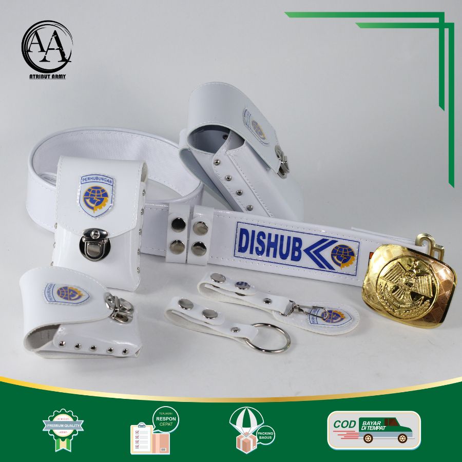 Sabuk Kopel Dishub Fullset [TR] + BANGKOL MOTIF 3D NON BRASSO Ikat Pinggang Dishub / Kemenhub