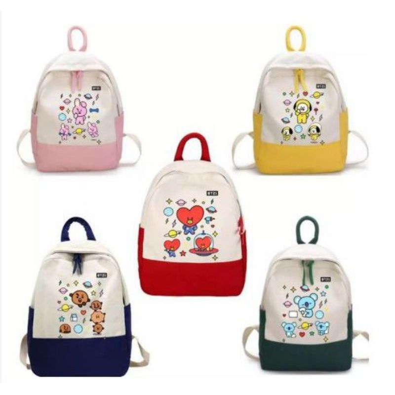 [BISA COD] Tas BT21 ransel BT21 tas karakter BT21