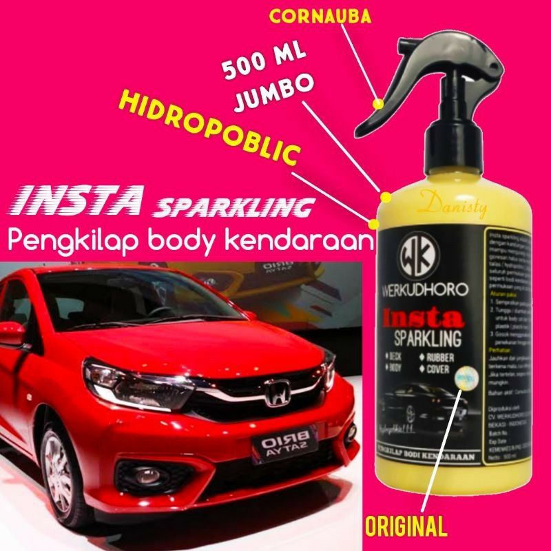 Pengkilap body mobil / wax / efek daun talas