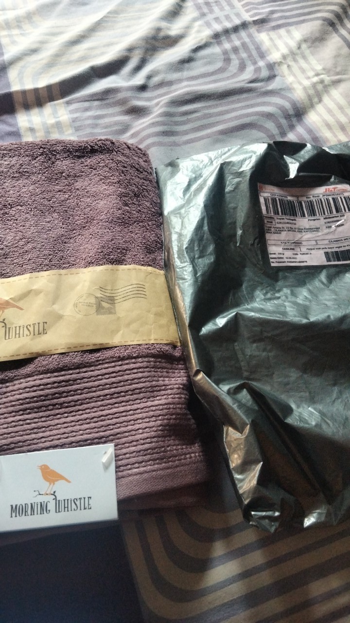 Terry Palmer Handuk Mandi Dewasa Jumbo Bagus Murah Morning Whistle Bamboo Cotton Towel Azura 70x135