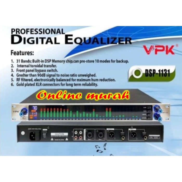 Equaliser Digital vpk dsp1131 vpk dsp 1131 Equalizer VPK DSP 1131