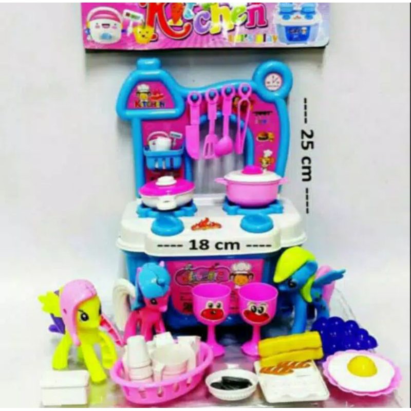 MAINAN KITCHEN SET KUDA PONI/MAINAN MASAK MASAKAN KUDA PONI