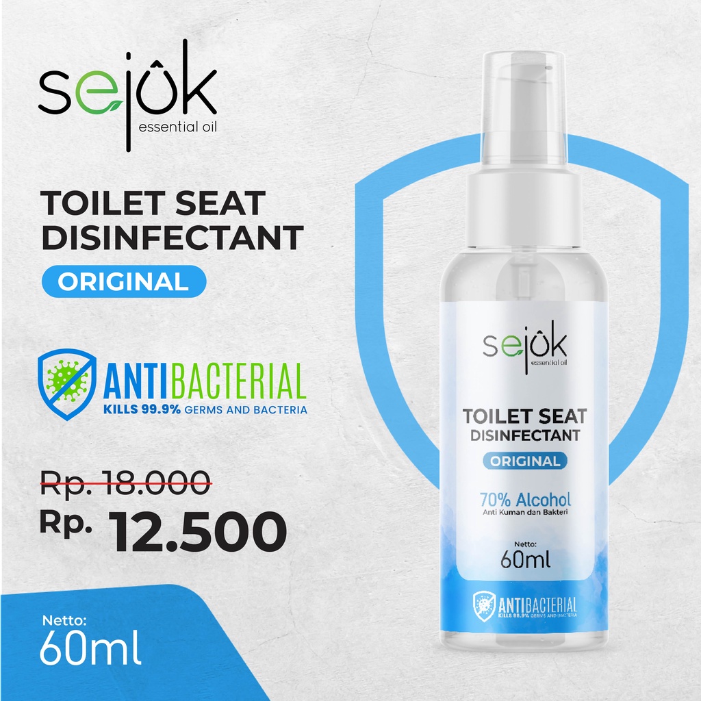 SEJUK Toilet Seat Sanitizer / Pembersih Dudukan Toilet  - 60 ML