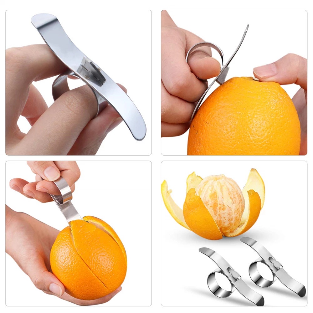 Alat Pengupas Kulit Jeruk / Lemon Bahan Stainless Steel