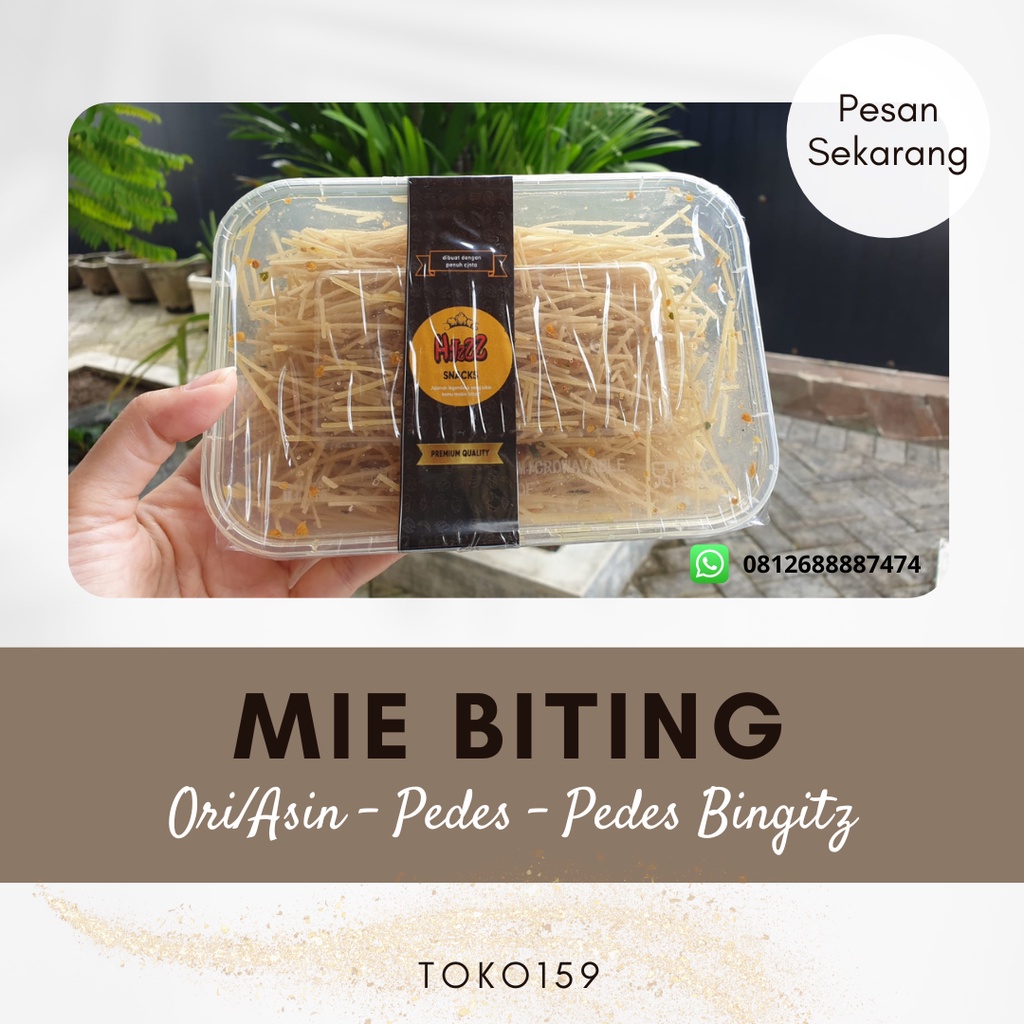 

Mie Lidi / Mie Biting BUMBU REMPAH KEMASAN KOTAK JAJAN VIRAL HITZZZ