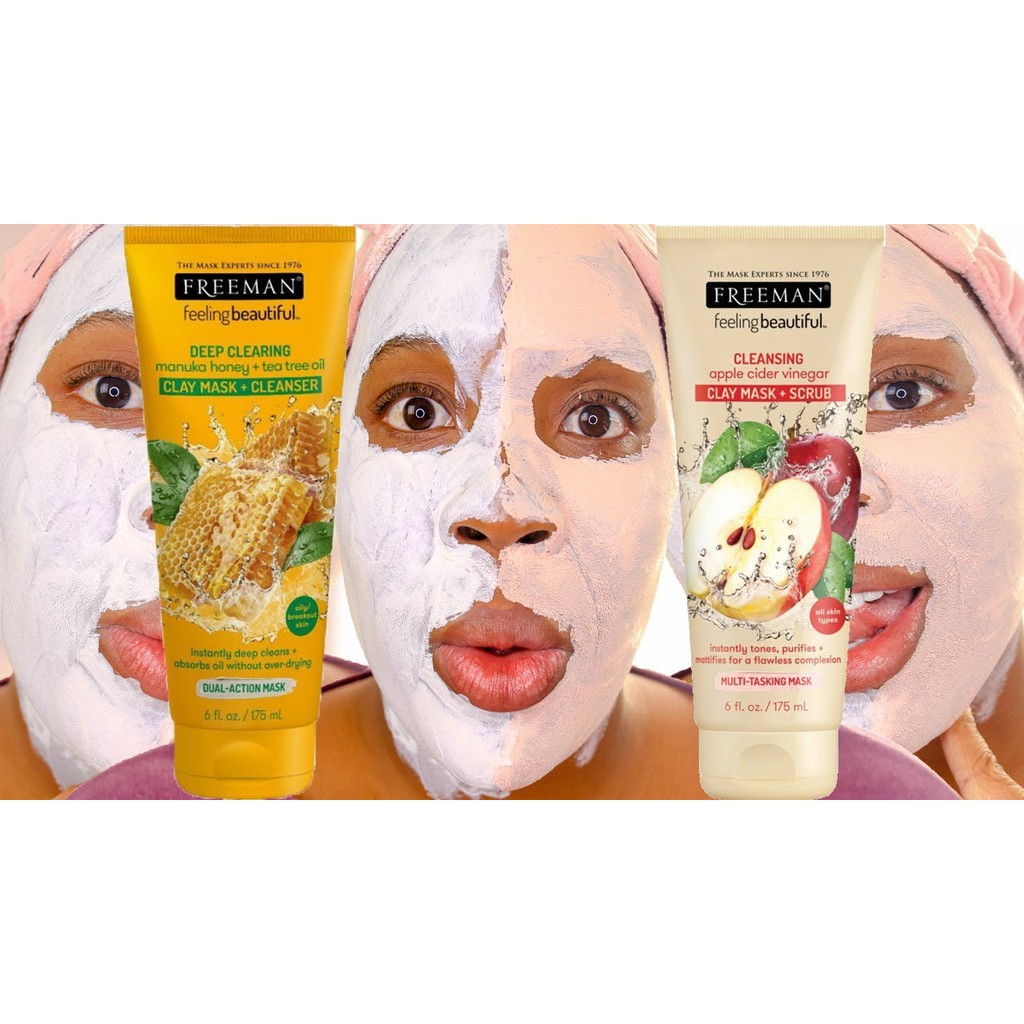 [BPOM] FREEMAN FREE MAN Feeling Beautiful Clay Face Mask BPOM ASLI ORIGINAL PROMO MURAH 175 ml 175ml