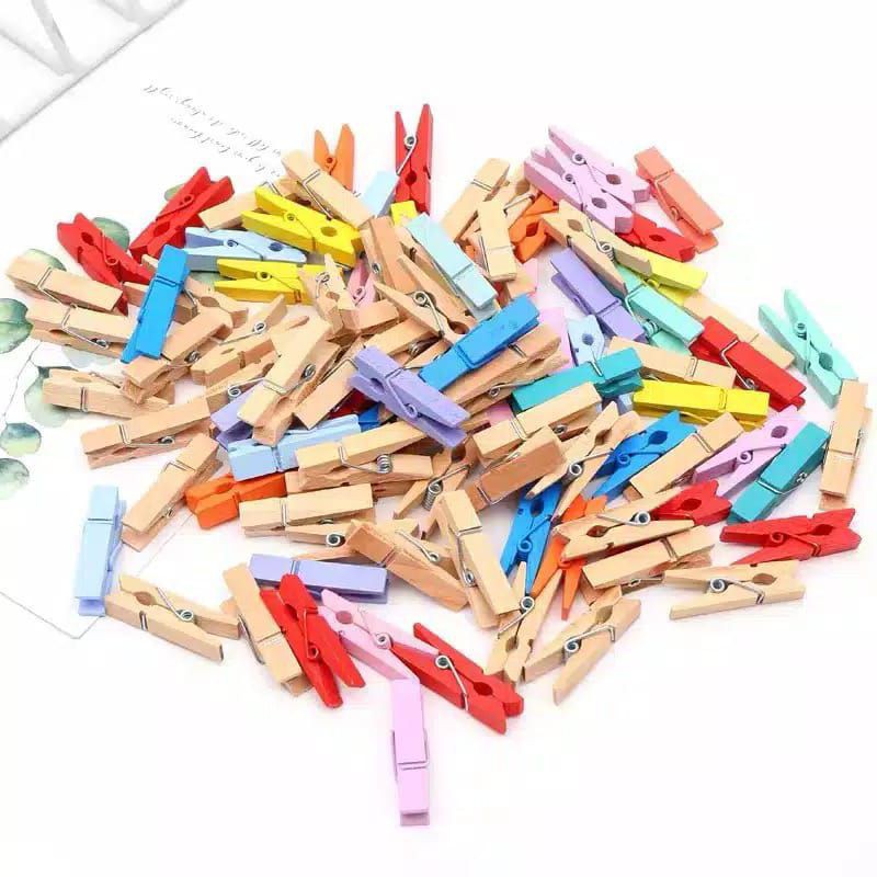 OT133- WOODEN CLIP JEPITAN KAYU JEPITAN FOTO POLAROID JEPITAN POLAROID