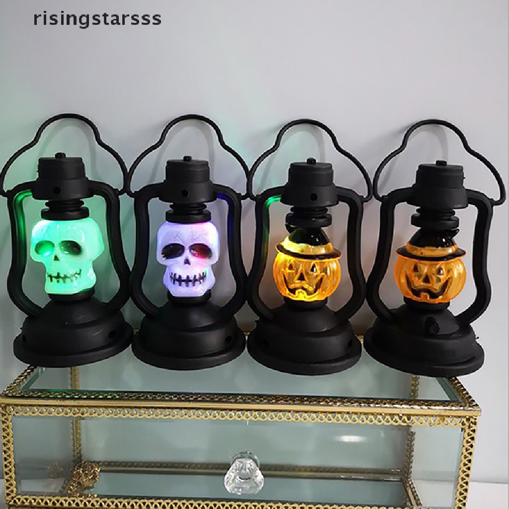 Rsid Span-new Lampu Lentera Minyak Tanah LED Portable Bentuk Labu Halloween