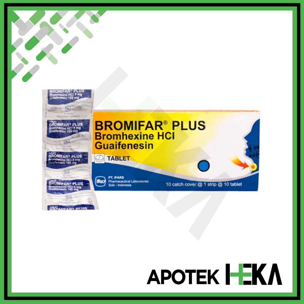Bromifar Plus Tablet Box isi 10x10 - Obat Batuk Berdahak (SEMARANG)