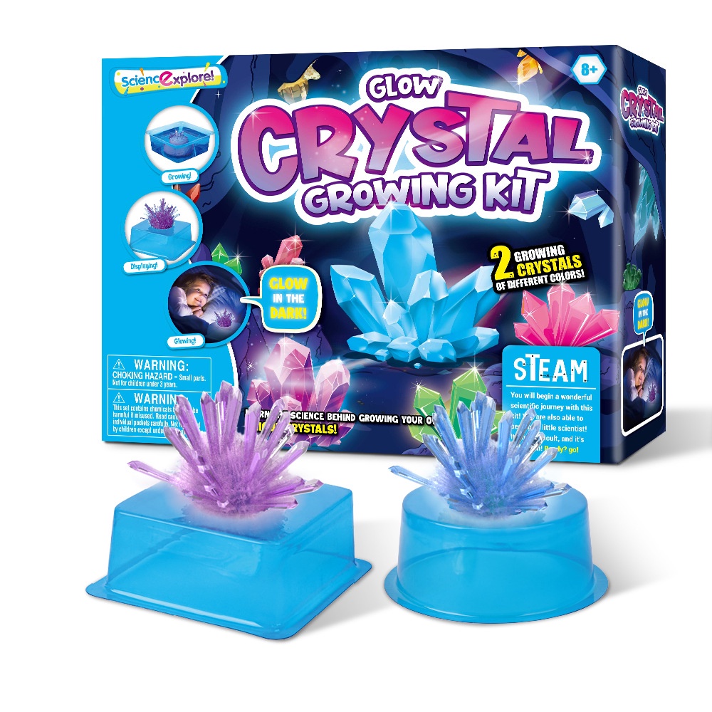 Mainan STEM Eksperimen Sains 3D Edukasi Anak Luminous Crystal Experiment Science Set DIY