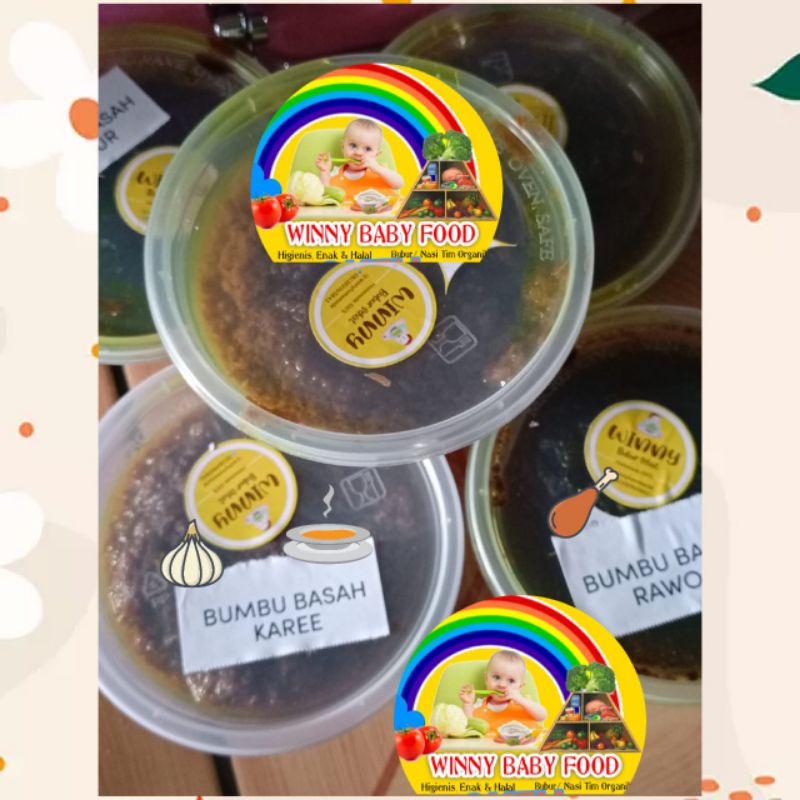 

puding buah dan bumbu basah pesenan bunda rosma