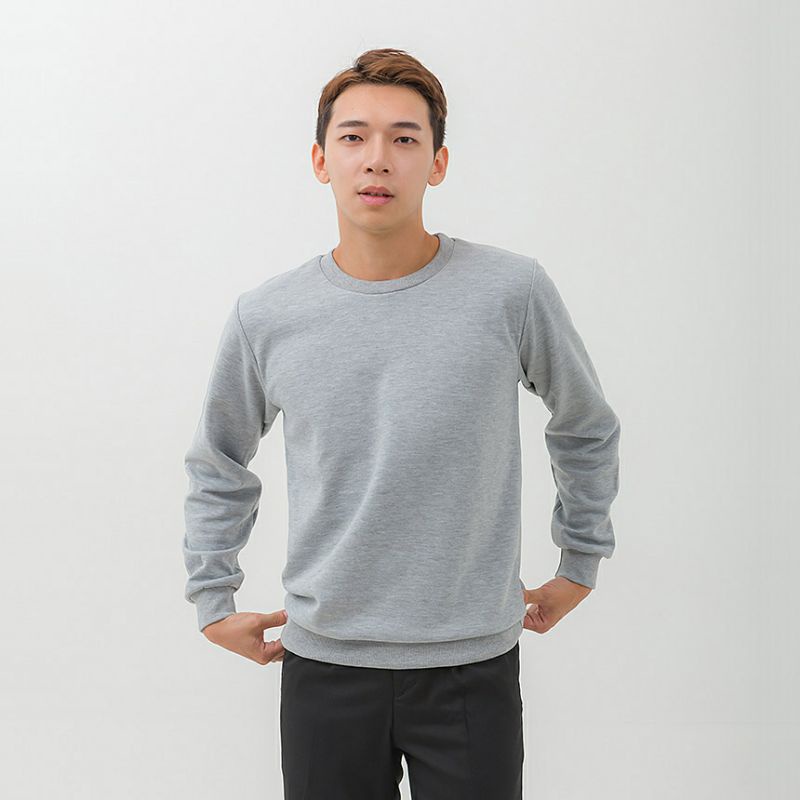 New Basic Sweatshirt CrewNeck Polos Original Pria Wanita GMS 240 Bisa COD