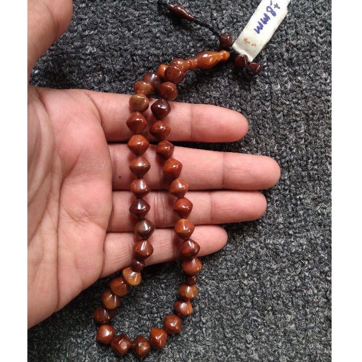 tasbih kokka wajik  ± 8 mm ( 8mm) 33 butir