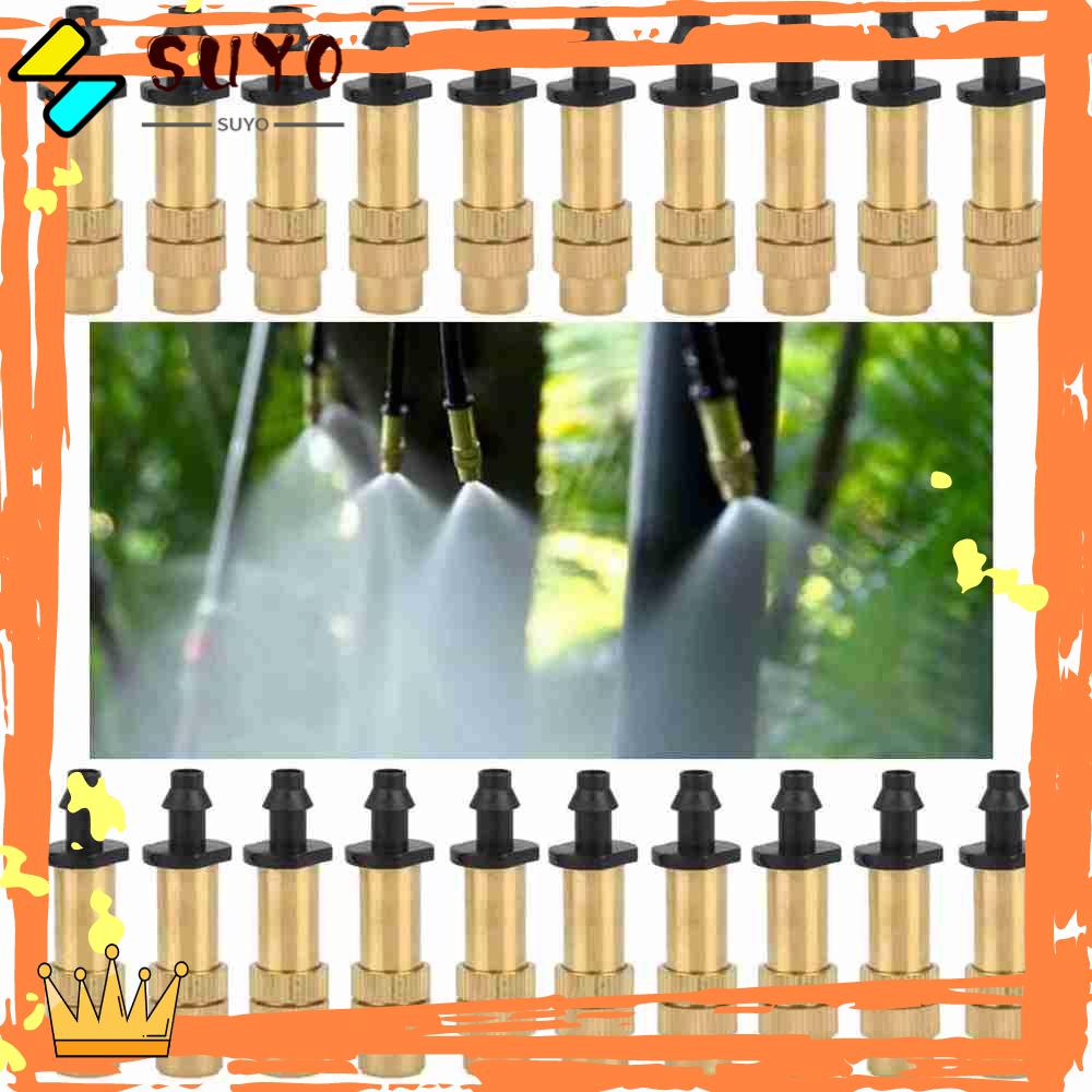 Suyo 10pcs / Set Nosel Spray Otomatis Untuk Irigasi Taman