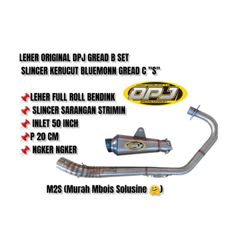 knalpot DPJ set PNP MP CB GL TIGER