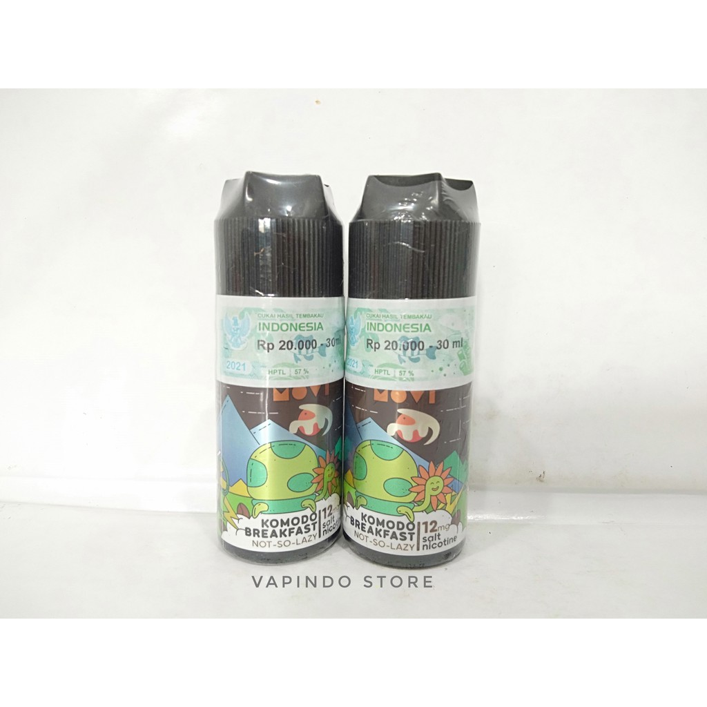 NIC 12MG KOMODO BREAKFAST NOT SO LAZY 30ML SALTNIC E LIQUID BY MOVI