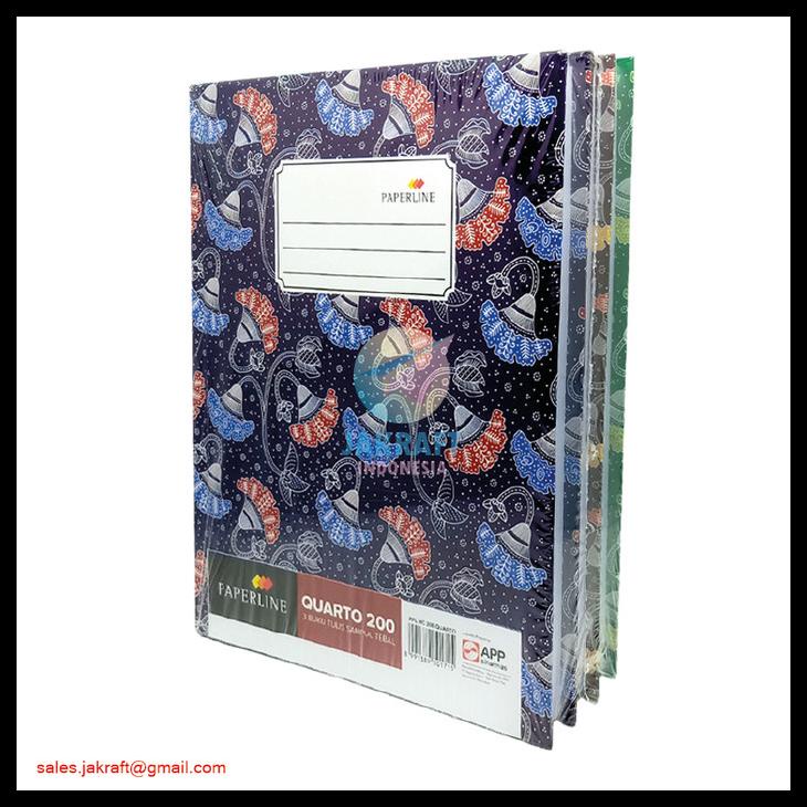 

Buku Tulis Kwarto Kuarto Quarto Hard Cover Hardcover Paperline Isi 200 Kode 290