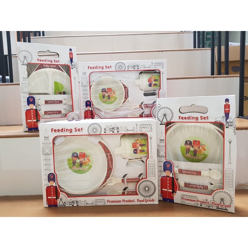 BABY SCOTS FEEDING SET Perlengkapan Makan Bayi / Kado Bayi / SetTempat Makan Bayi