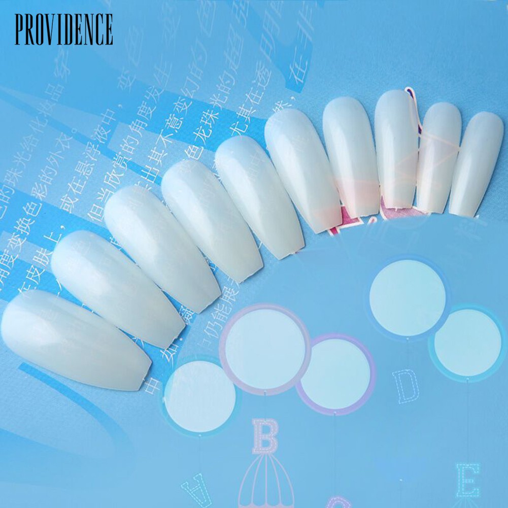 Providence 600Pcs Clear/Natural Long Ballet False Nail Tips Fingernail DIY Manicure Decor