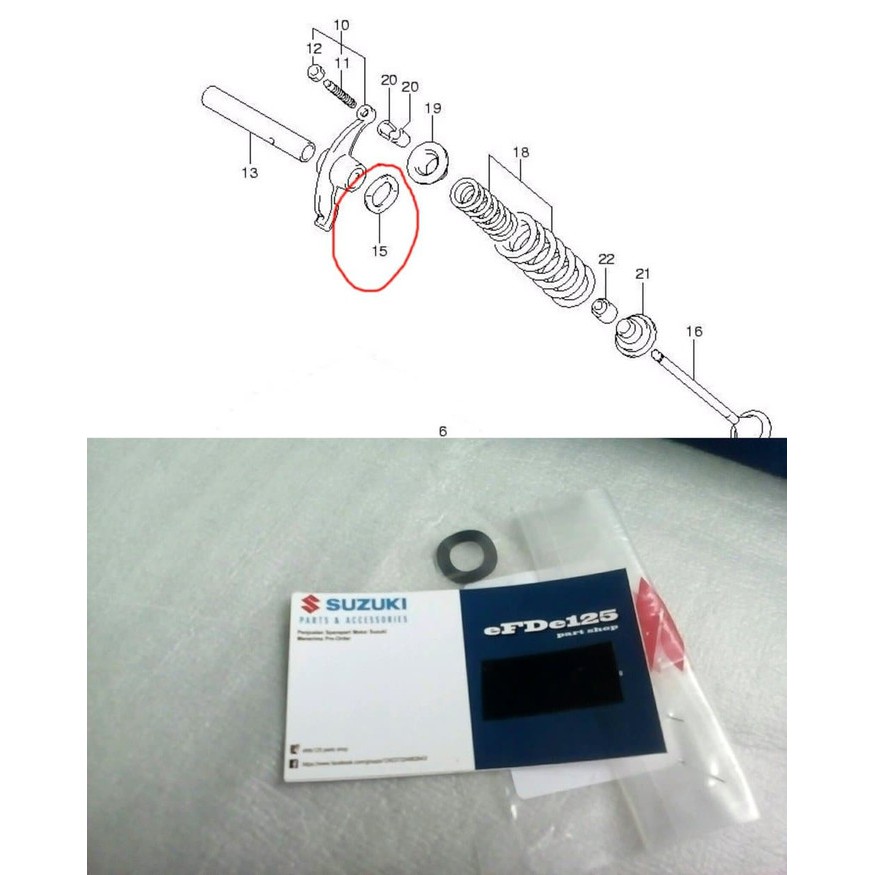 Jual Ring Gelombang Washer Pelatuk Klep Shogun Arashi Smash Titan Axelo Terlaris