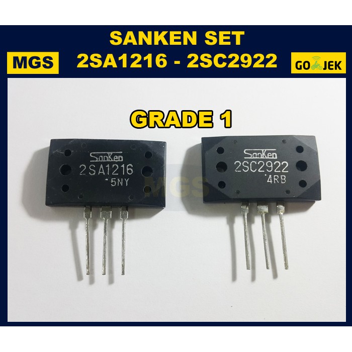 Sanken 2SA1216 2SC2922 Grade Sepasang