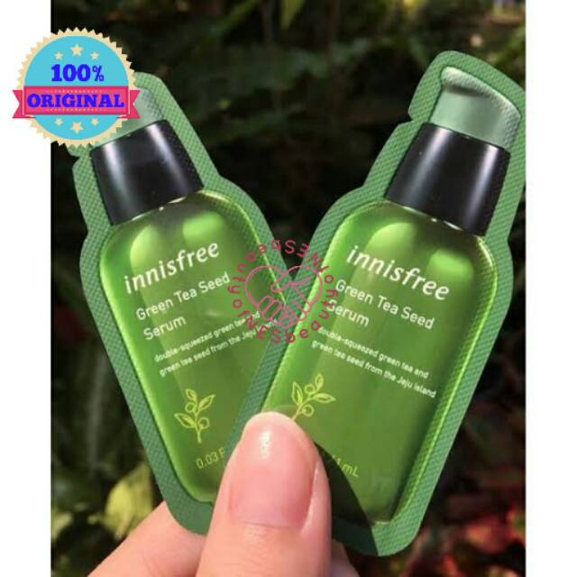 INNISFREE Green Tea Seed Serum Sample Size 1ml - Sampel Serum Wajah Original Skincare Korea Asli