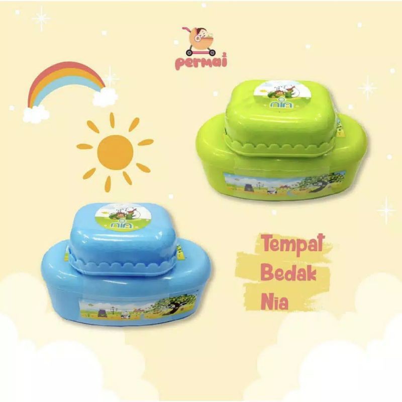 TEMPAT BEDAK BAYI NIA + TEMPAT SABUN-TEMPAT BEDAK NIA + SABUN-TEMPAT BEDAK PLUS SABUN MURAH