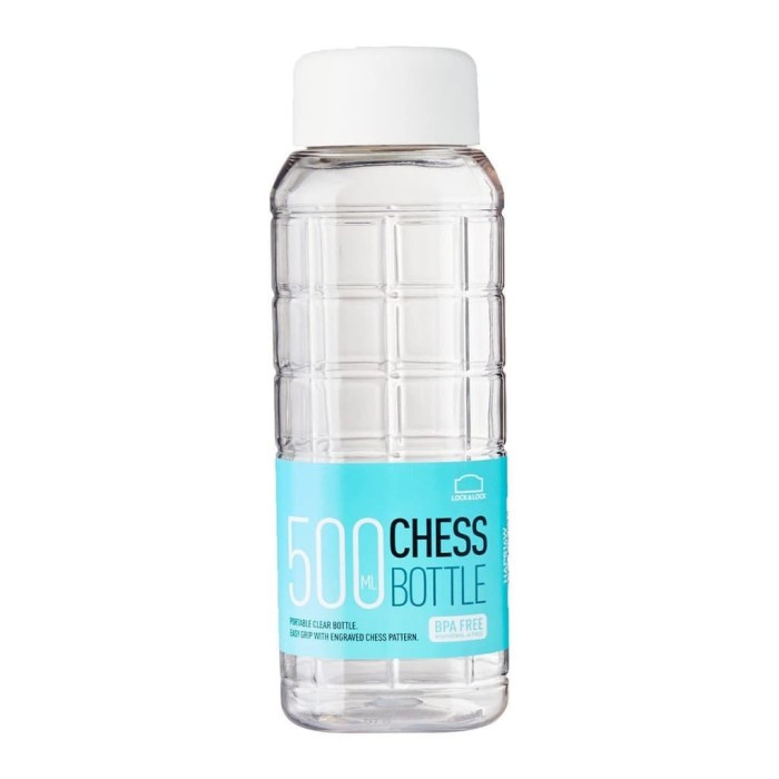 HAP 816 W CHESS WATER BOTTLE PET 500ML  (WHITE) LOCK &amp; LOCK